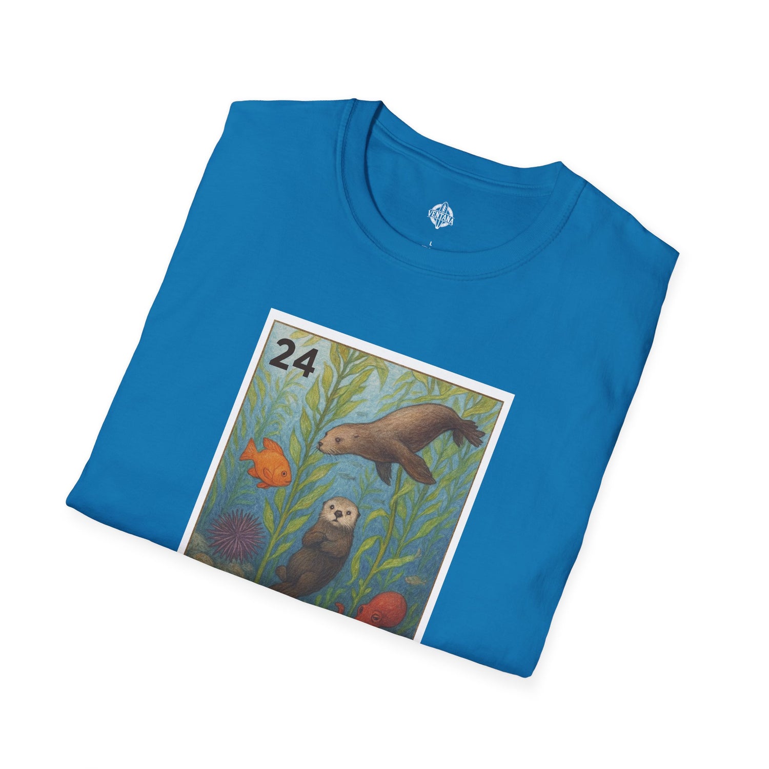 Kelp Forest Lotería Unisex - Soft Style U.S. Cotton T-Shirt (El Bosque de Algas)
