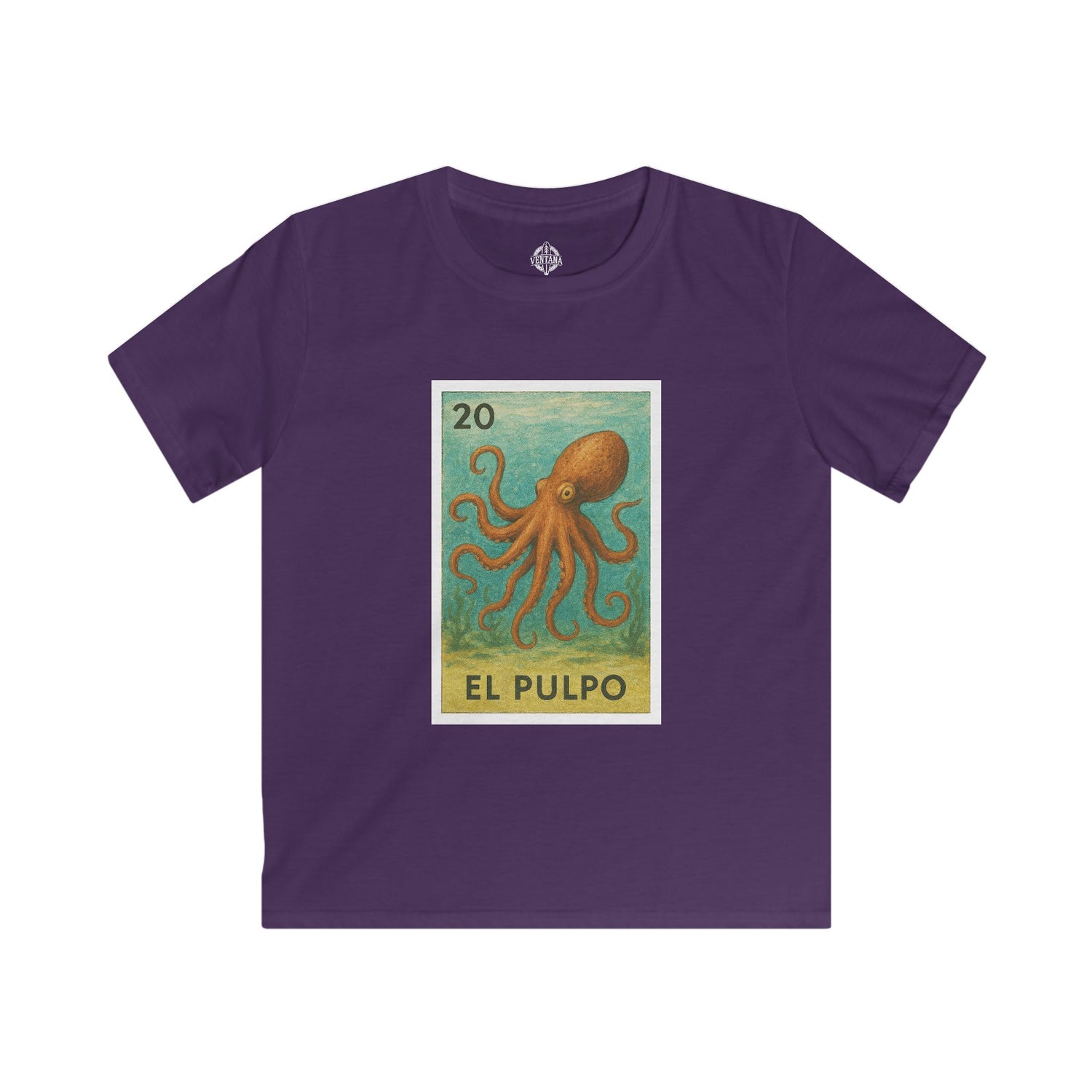 Octopus Lotería kids soft style t-shirt image 10