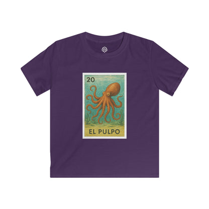 Octopus Lotería kids soft style t-shirt image 10