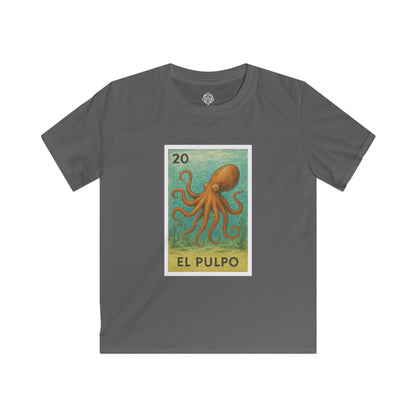 Octopus Lotería kids soft style t-shirt image 8