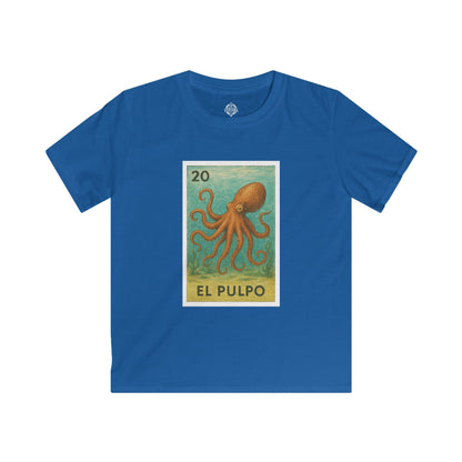 Octopus Lotería kids soft style t-shirt image 9