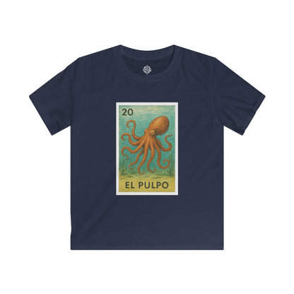 Octopus Lotería kids soft style t-shirt image 1