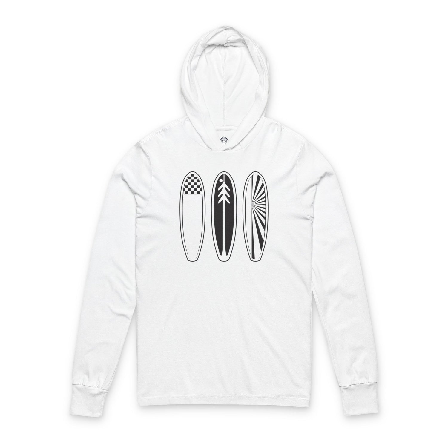 Ventana Three Board cotton hooded long sleeve t-shirt image 3