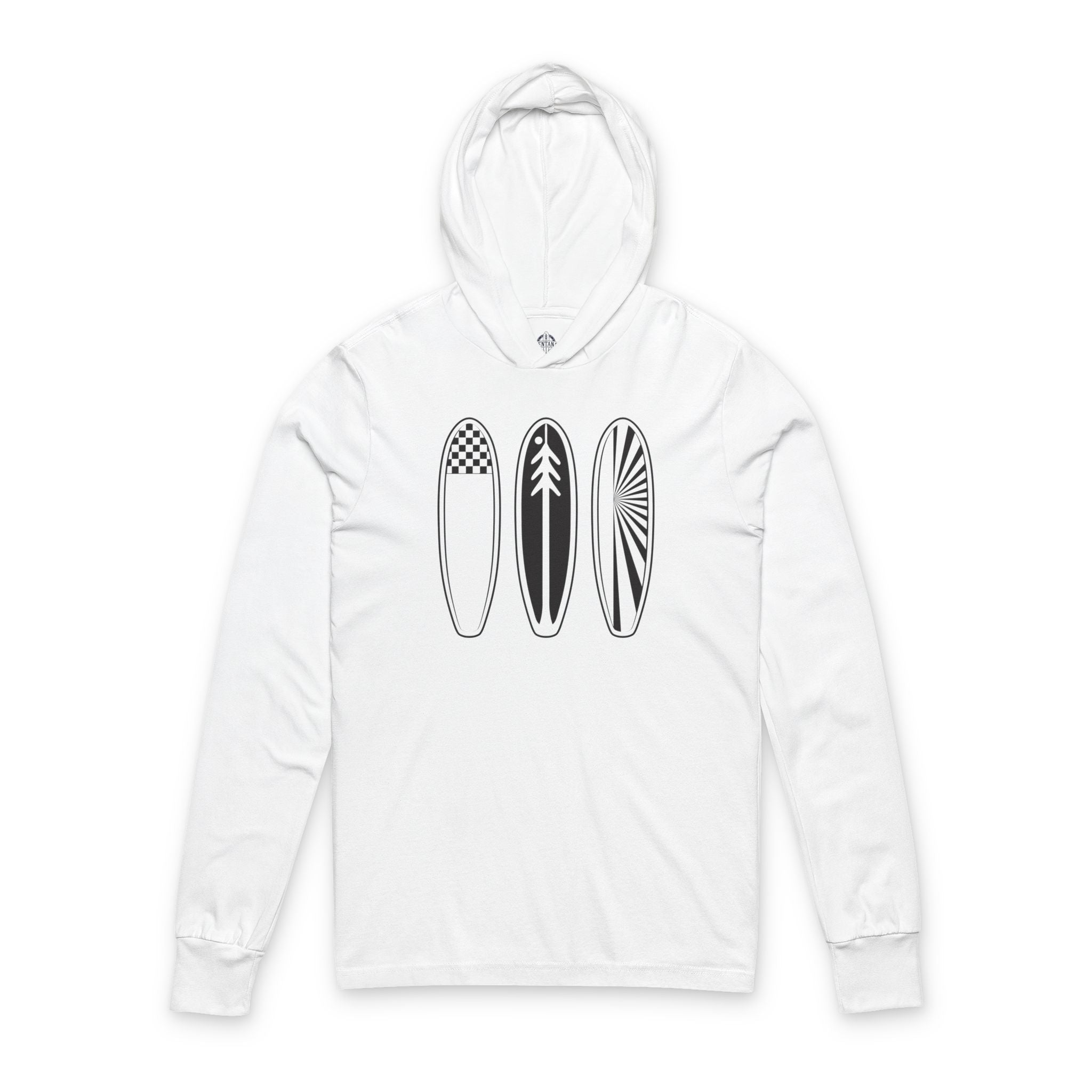 Ventana Three Board cotton hooded long sleeve t-shirt image 3