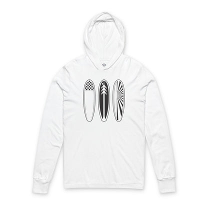 Ventana Three Board cotton hooded long sleeve t-shirt image 3