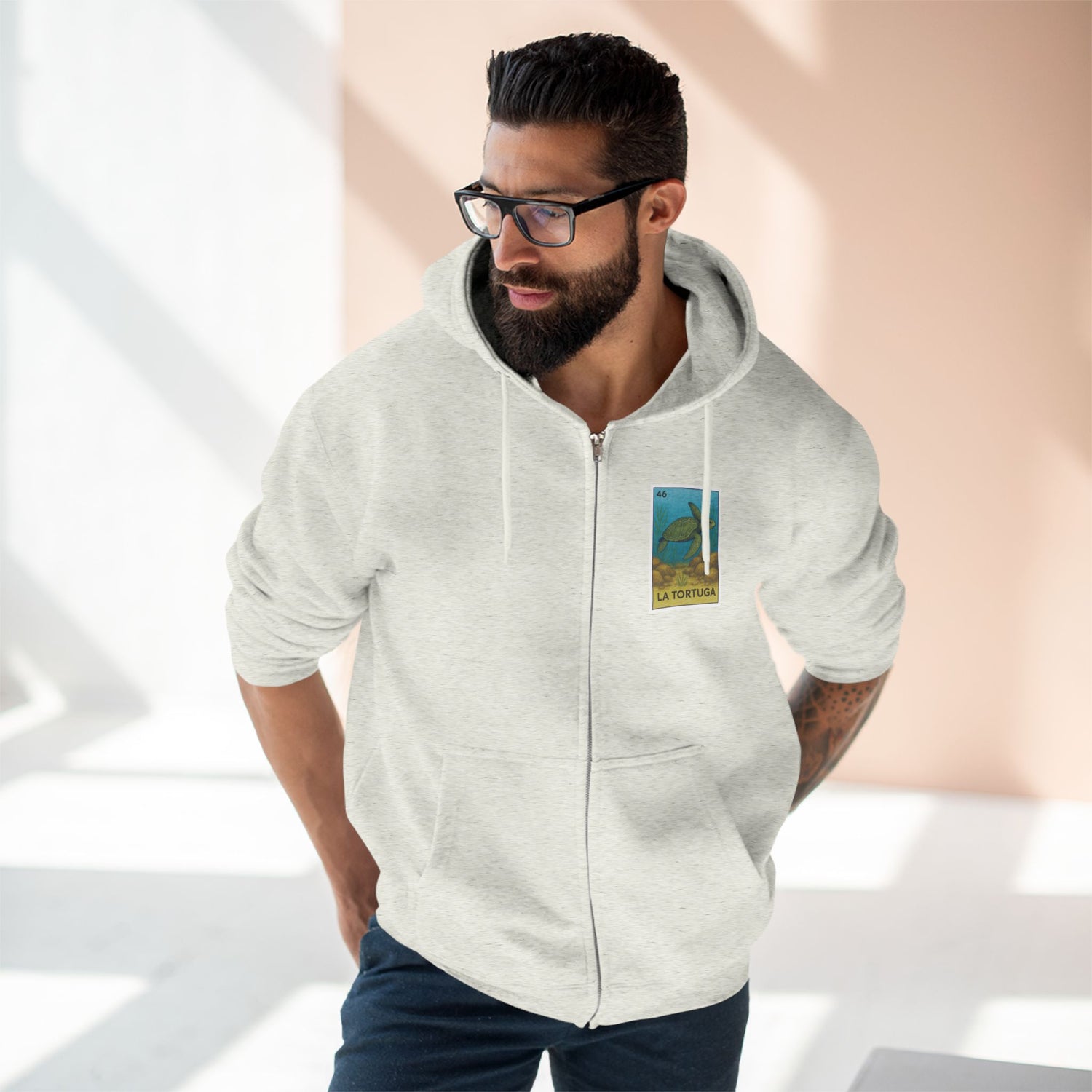 Turtle Lotería Zip Hoodie
