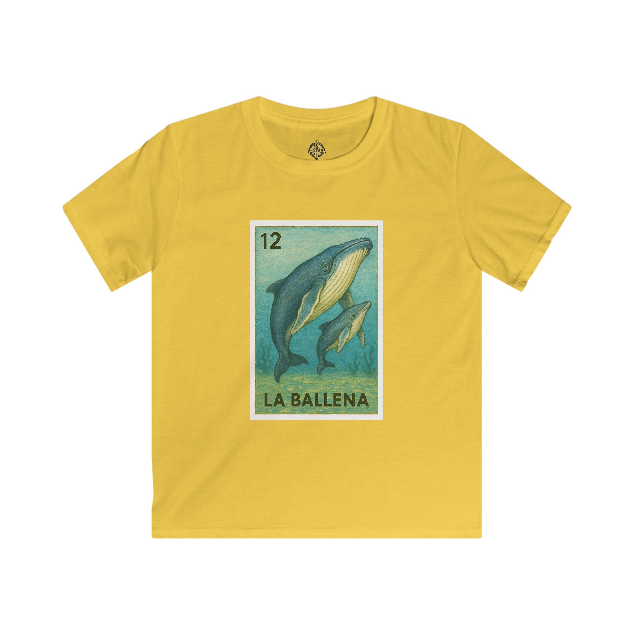 Whale Lotería kids soft style t-shirt image 6