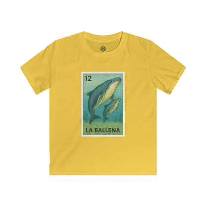 Whale Lotería kids soft style t-shirt image 6