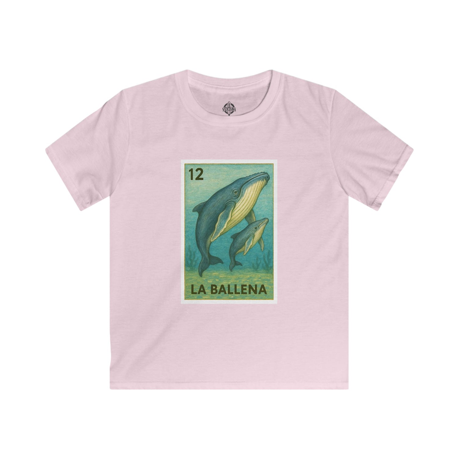 Whale Lotería kids soft style t-shirt image 11