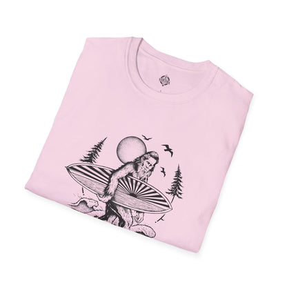 Ventana Surfsquatch by Thiago Bianchini Unisex - Soft Style U.S. Cotton T-Shirt