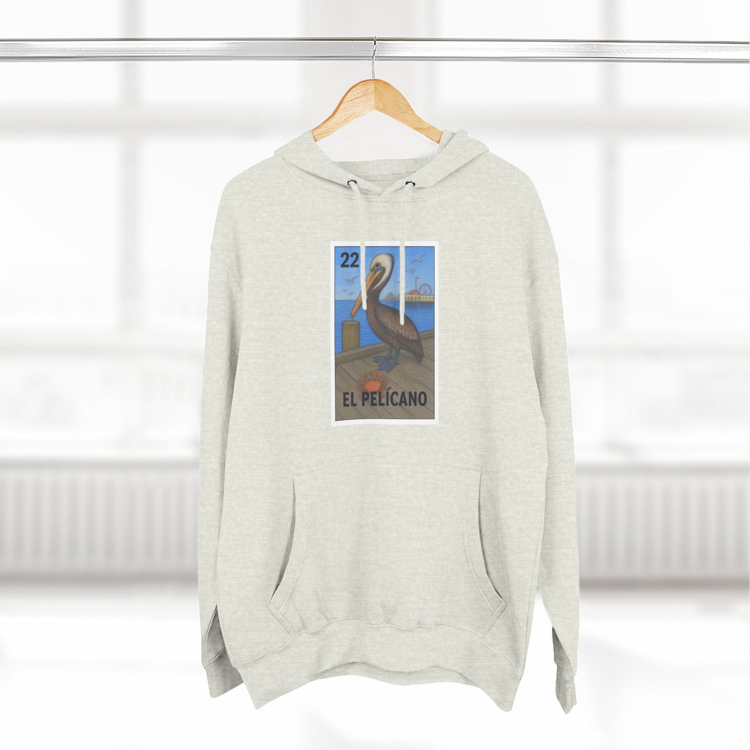 Pelican Lotería Fleece Hoodie (El Pelícano)