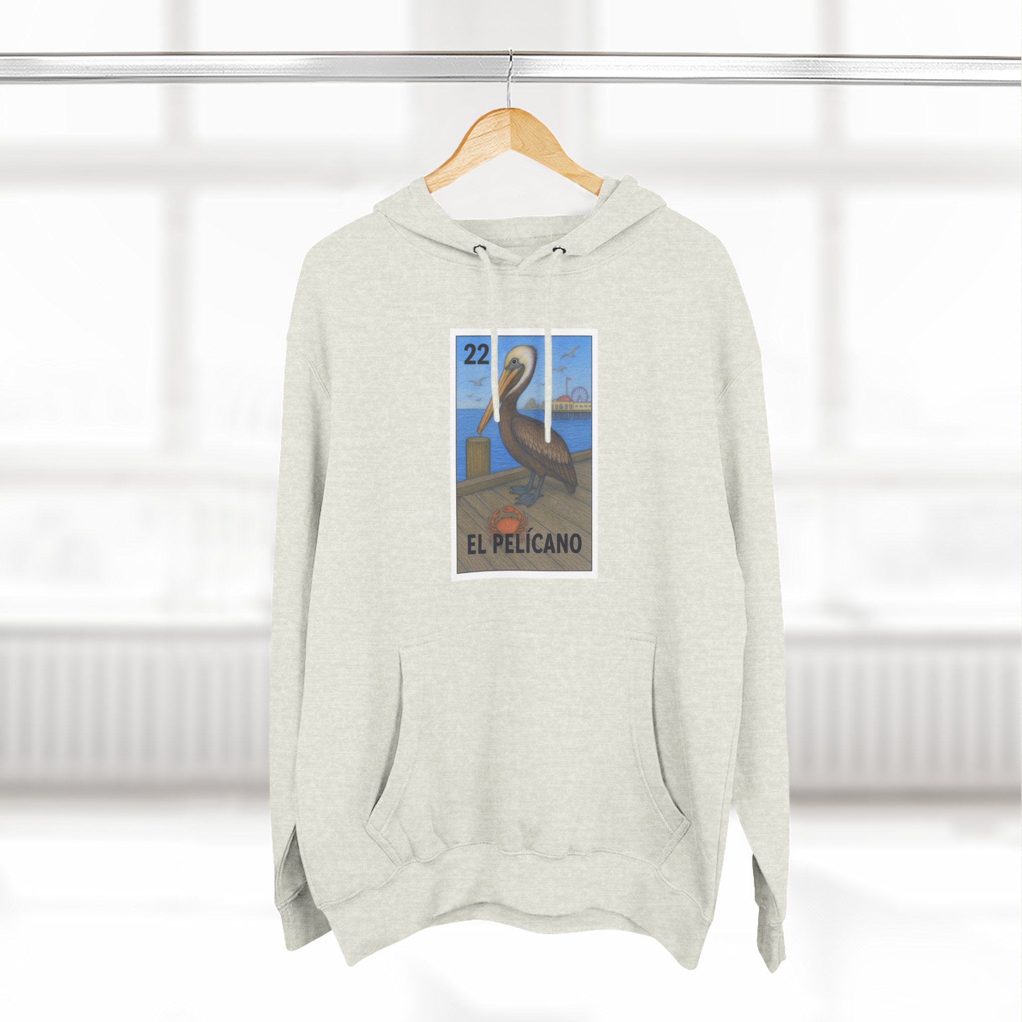 Pelican Lotería Fleece Hoodie (El Pelícano)
