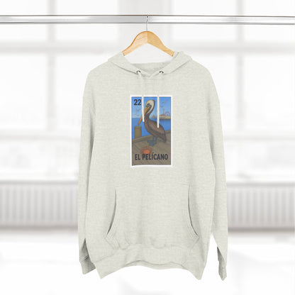 Pelican Lotería Fleece Hoodie (El Pelícano)