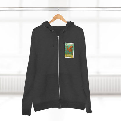Octopus Lotería zip fleece hoodie image 14