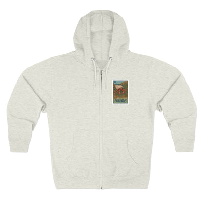 Hermit Crab Lotería zip fleece hoodie image 2