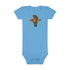 Surfing Grizzly Bear by Fabian Lavater baby cotton onesie image 1