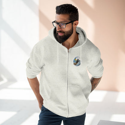 Surf with Otter 841 Zip Hoodie
