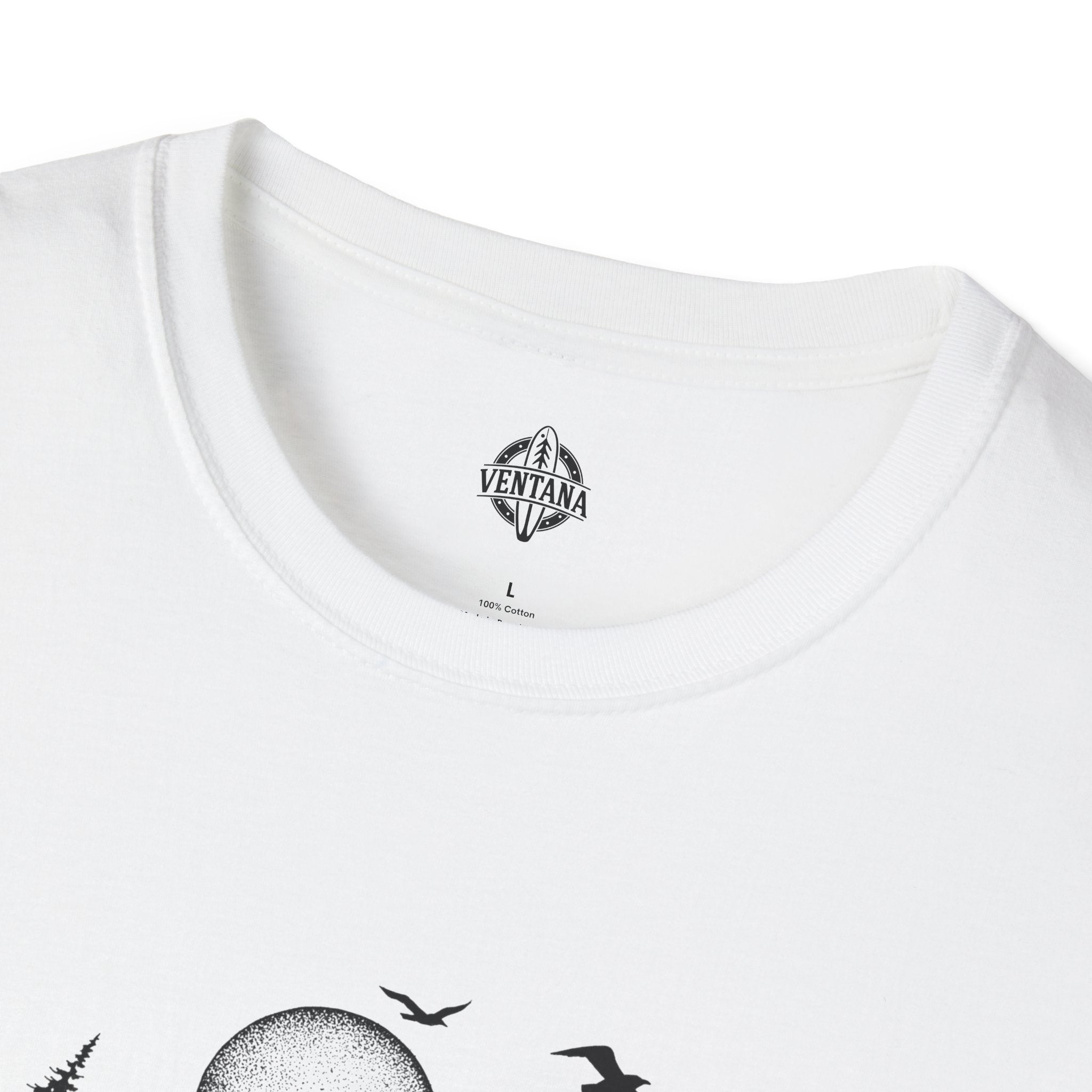 Ventana Surfsquatch by Thiago Bianchini Unisex - Soft Style U.S. Cotton T-Shirt