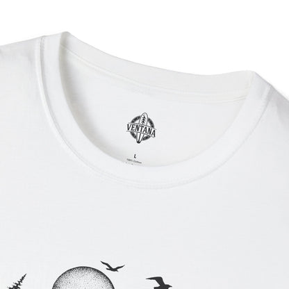 Ventana Surfsquatch by Thiago Bianchini Unisex - Soft Style U.S. Cotton T-Shirt