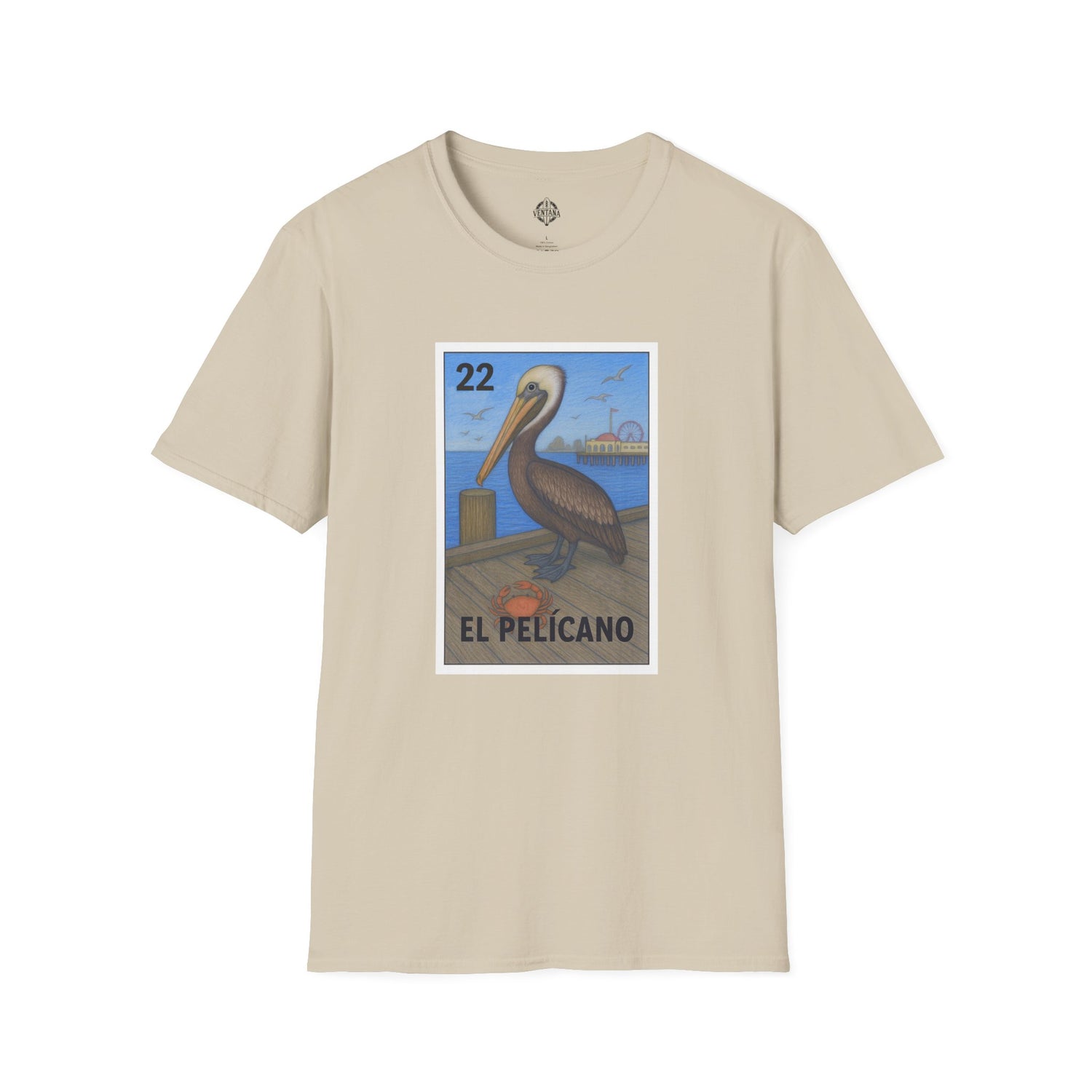 Pelican Lotería cotton t-shirt image 2