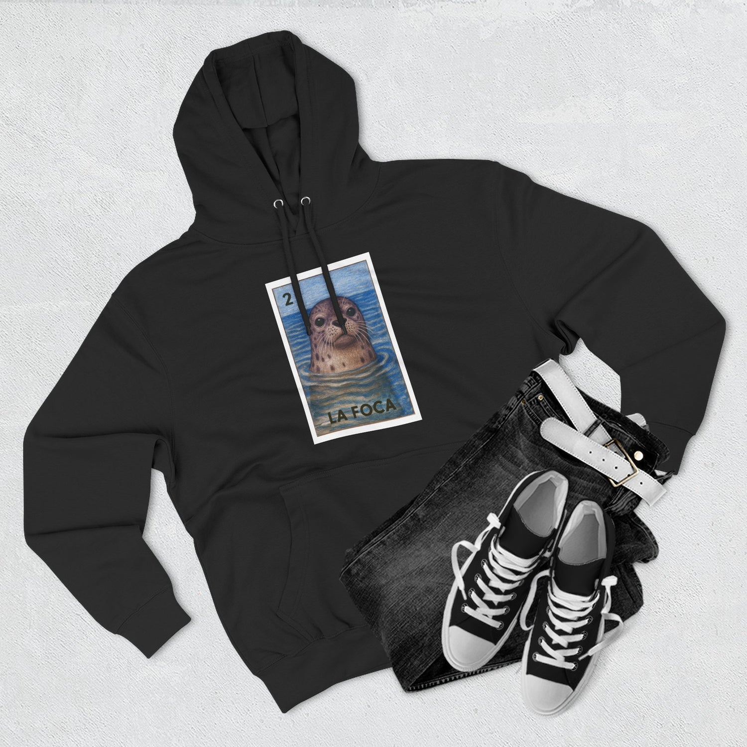 Seal Lotería Fleece Hoodie