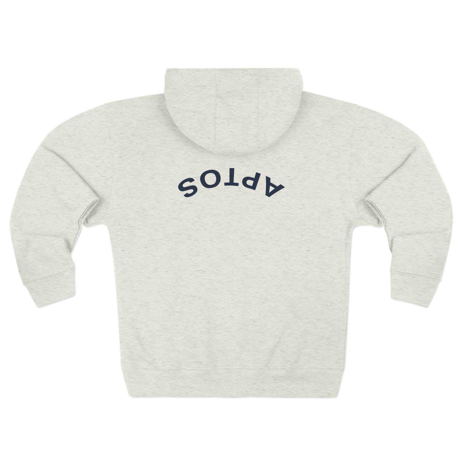 Aptos California Upside Down Unisex - Zip Cotton Blend Fleece Hoodie