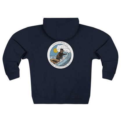 Surf with Otter 841 Zip Hoodie