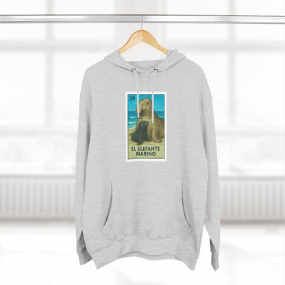 Elephant Seal Lotería fleece hoodie image 19