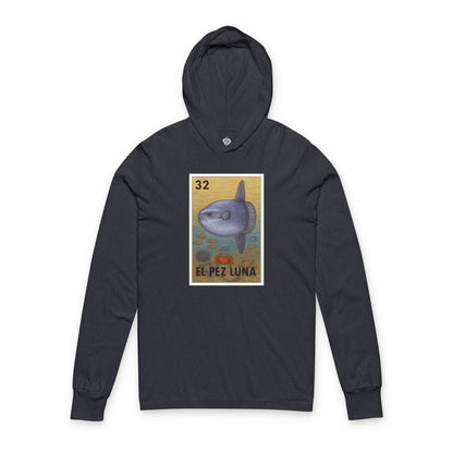 Sunfish Lotería cotton hooded long sleeve t-shirt image 1