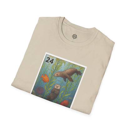 Kelp Forest Lotería Unisex - Soft Style U.S. Cotton T-Shirt (El Bosque de Algas)