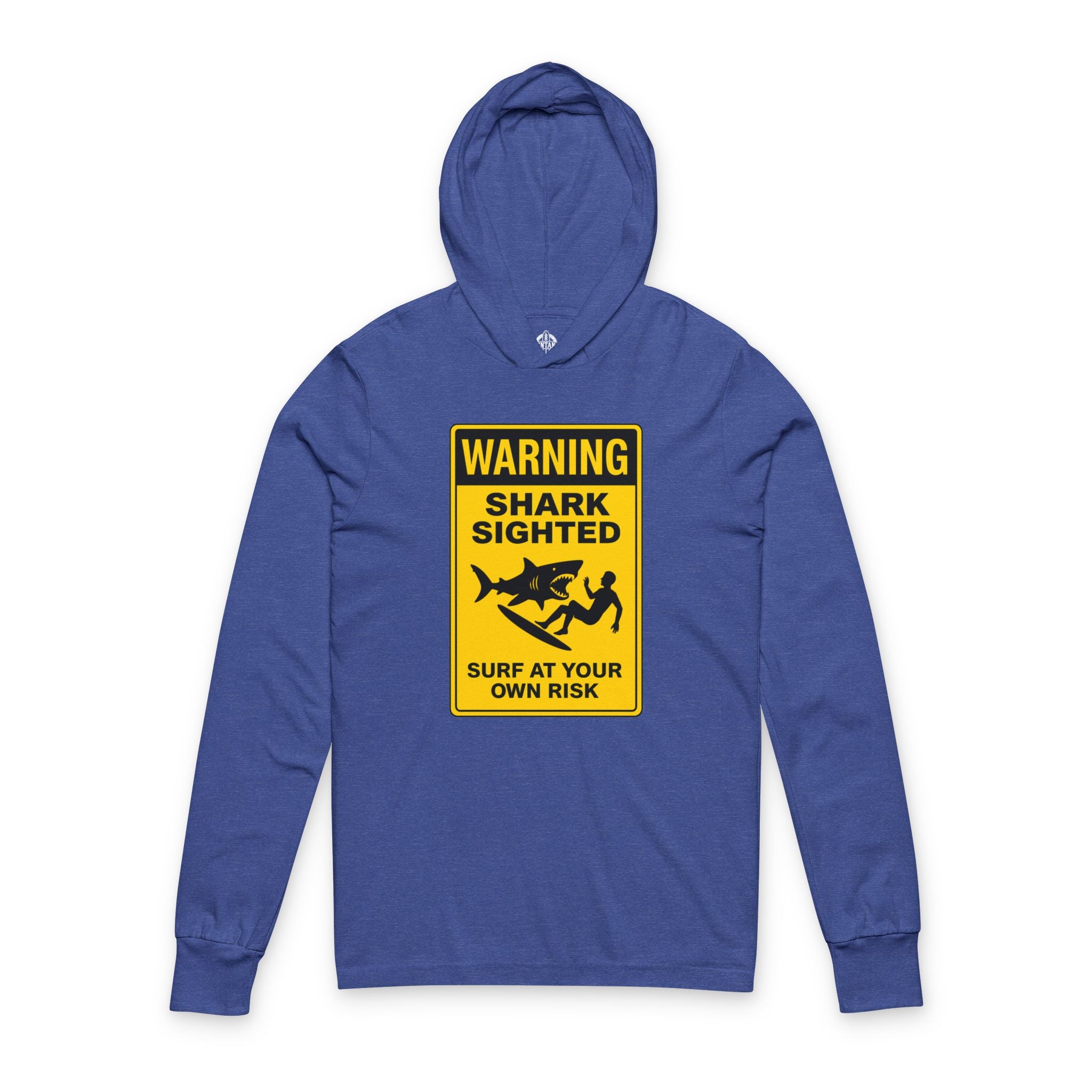 Shark Sighted cotton hooded long sleeve t-shirt image 6