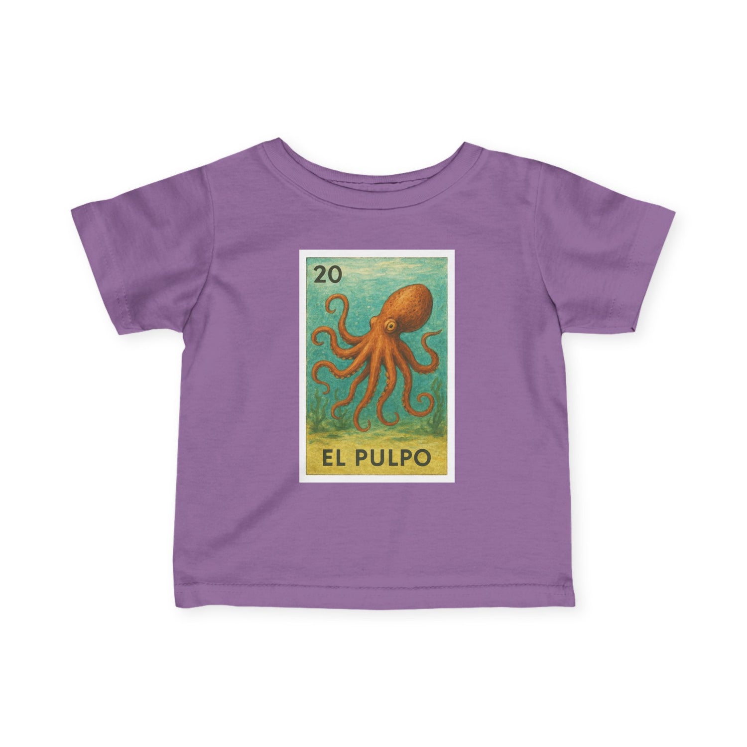 Octopus Lotería - Infant 100% Cotton T-Shirt (El Pulpo)