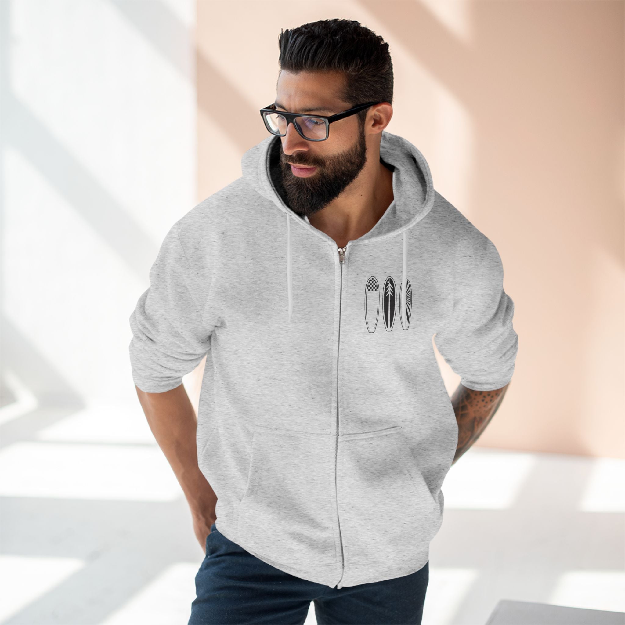 Ventana Three Board zip fleece hoodie image 11