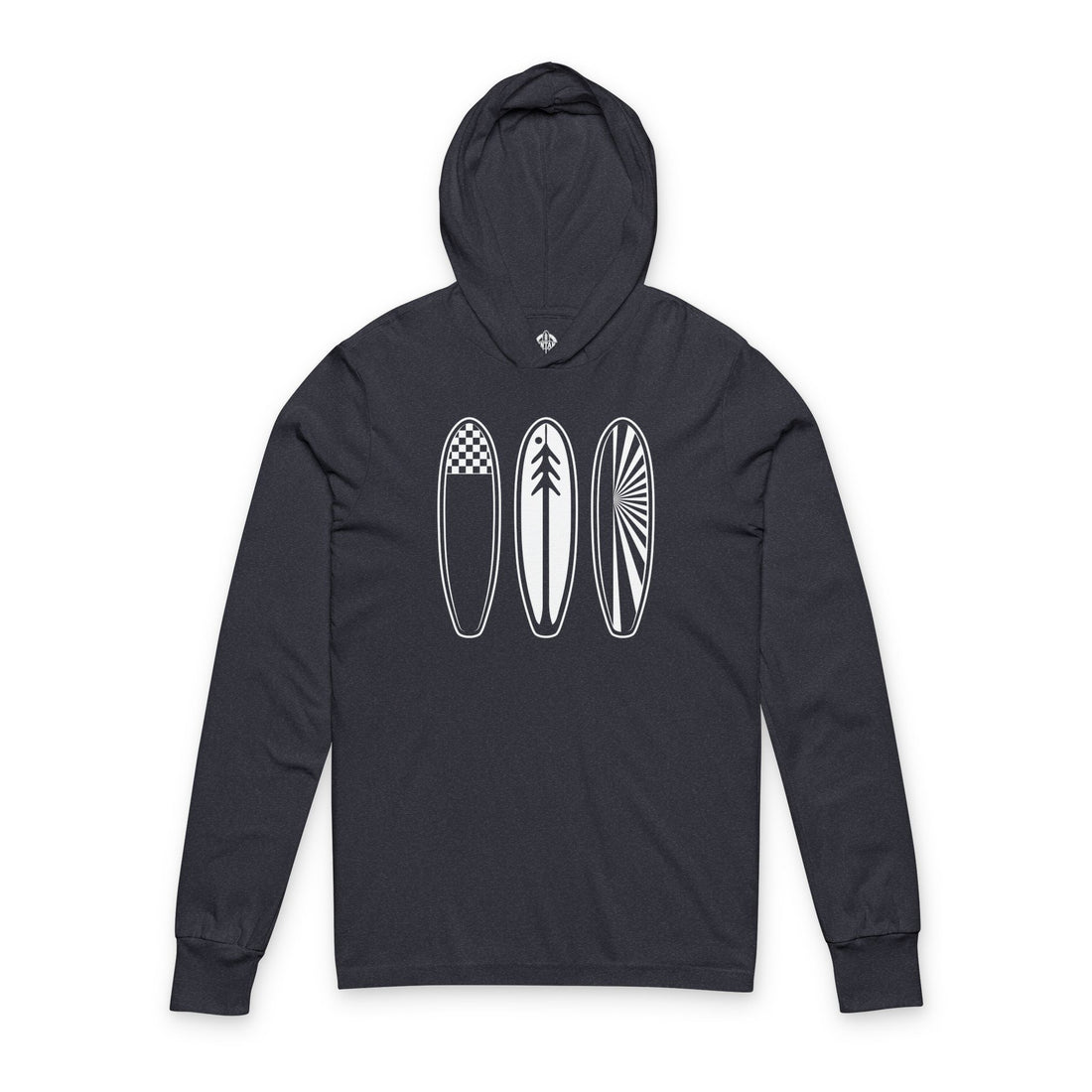 Ventana Three Board cotton hooded long sleeve t-shirt image 1