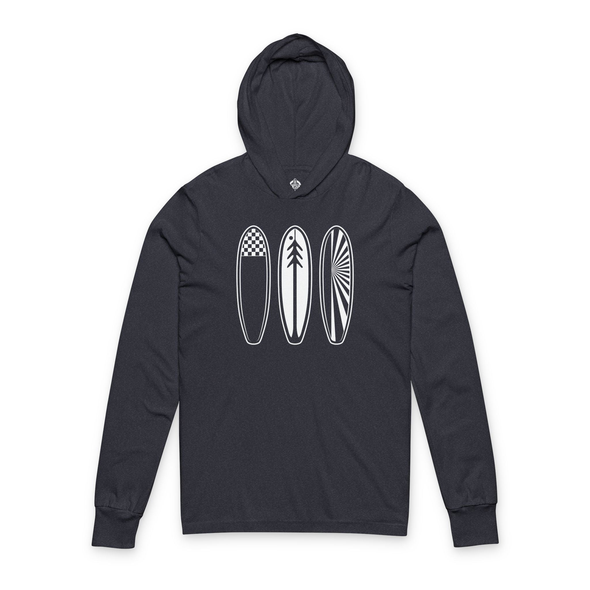 Ventana Three Board cotton hooded long sleeve t-shirt image 1