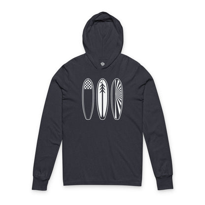 Ventana Three Board cotton hooded long sleeve t-shirt image 1