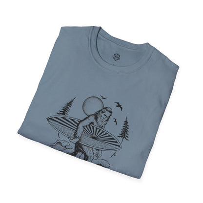 Ventana Surfsquatch by Thiago Bianchini Unisex - Soft Style U.S. Cotton T-Shirt