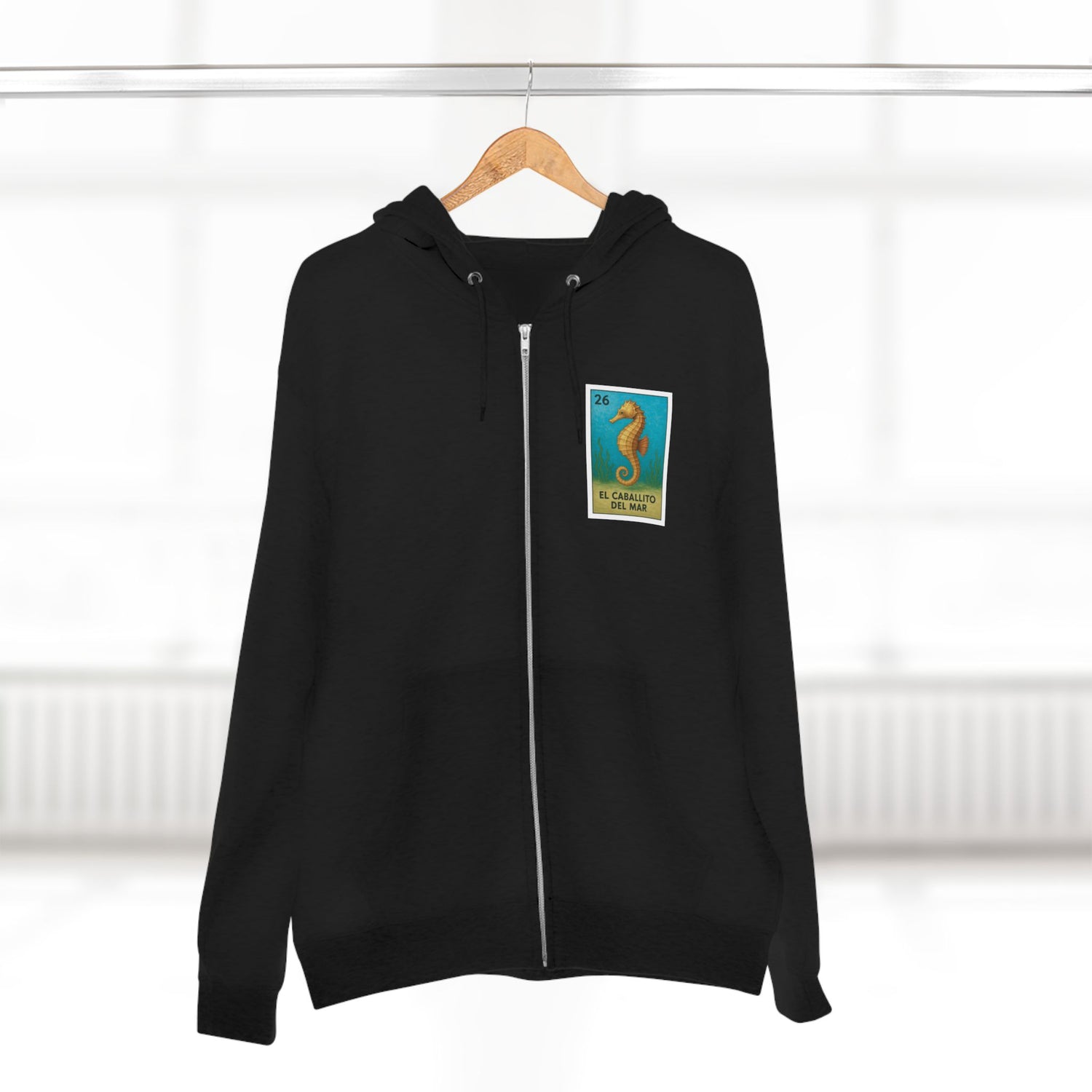 Seahorse Lotería zip fleece hoodie image 19