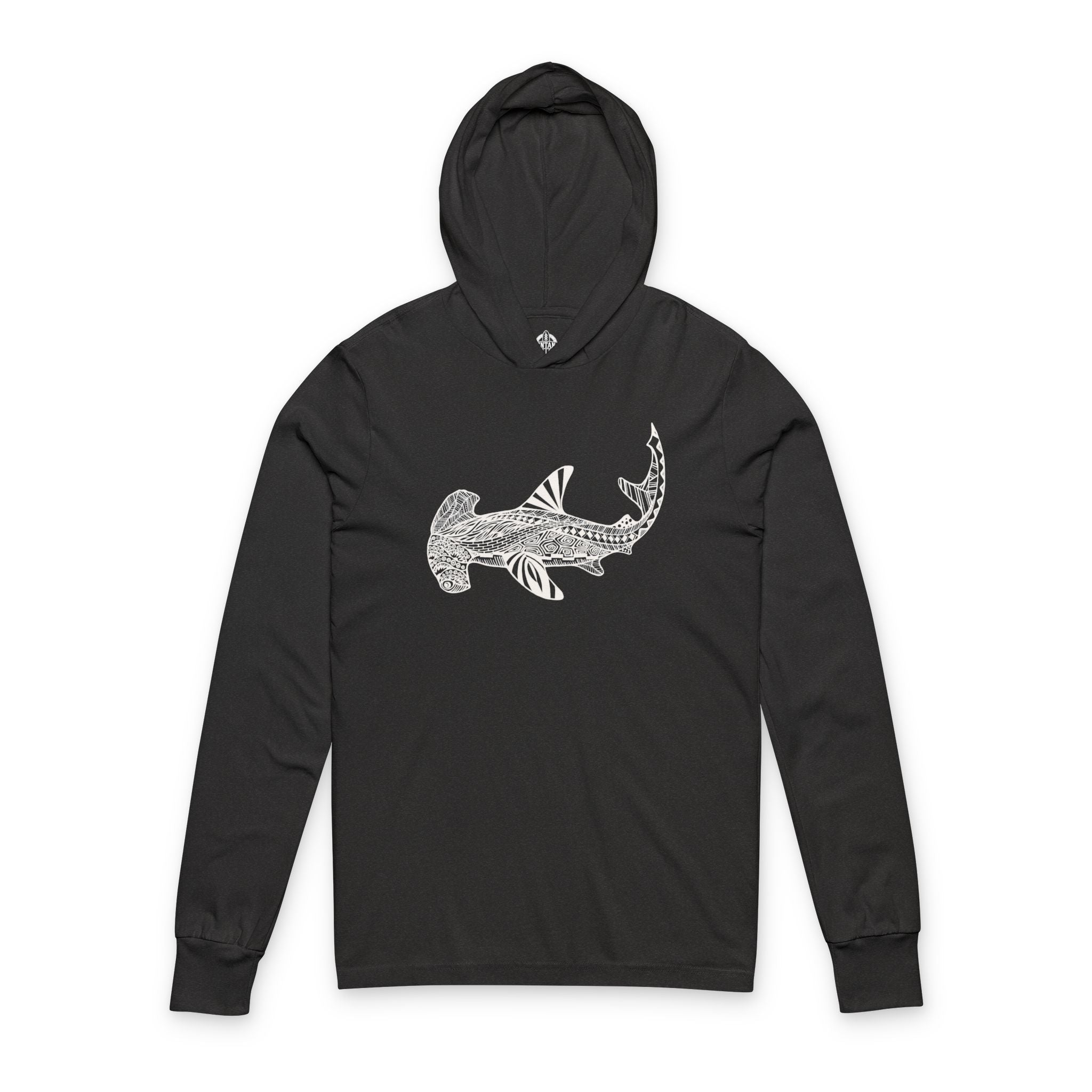 Ventangle Hammerhead cotton hooded long sleeve t-shirt image 5