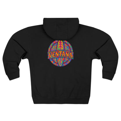 Ventana Psychedelic Treefish Logo zip fleece hoodie image 17