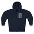 Seal Lotería zip fleece hoodie image 1