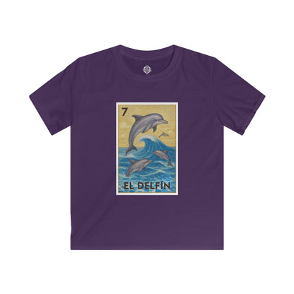 Dolphin Lotería Kids - Soft Style U.S. Cotton T-Shirt (El Delfín)