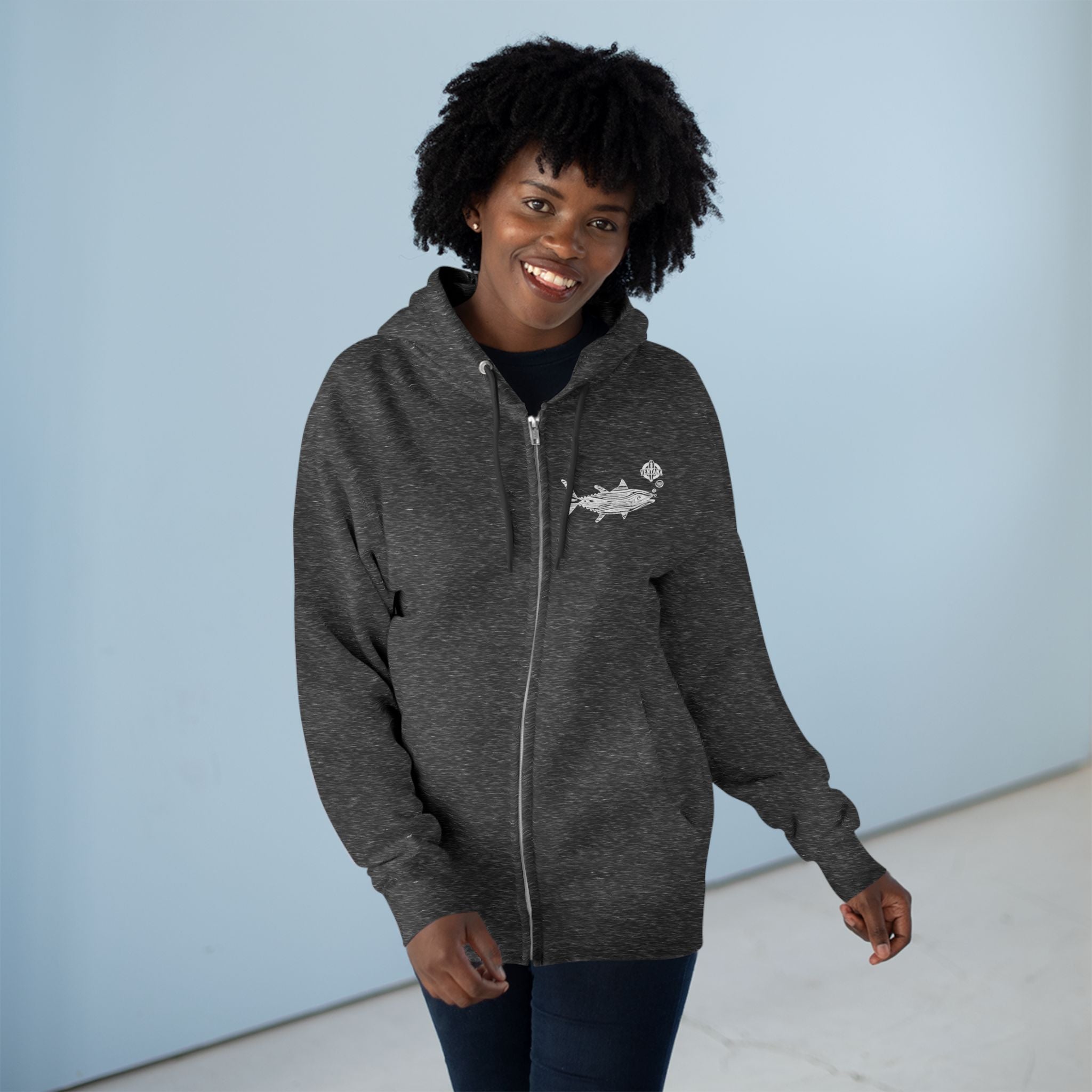 Ventana Wooden Tuna zip fleece hoodie image 15