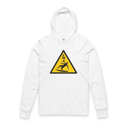 Electric Surfer Unisex - Cotton Long Sleeve Hooded T-Shirt