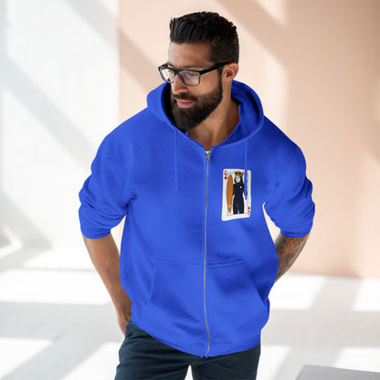 Queen of Hearts Surfer Zip Hoodie