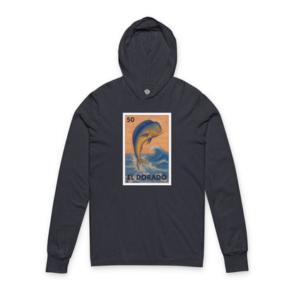 Dorado Lotería cotton hooded long sleeve t-shirt image 1