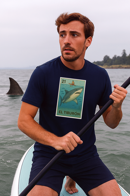 Shark Lotería cotton t-shirt image 17