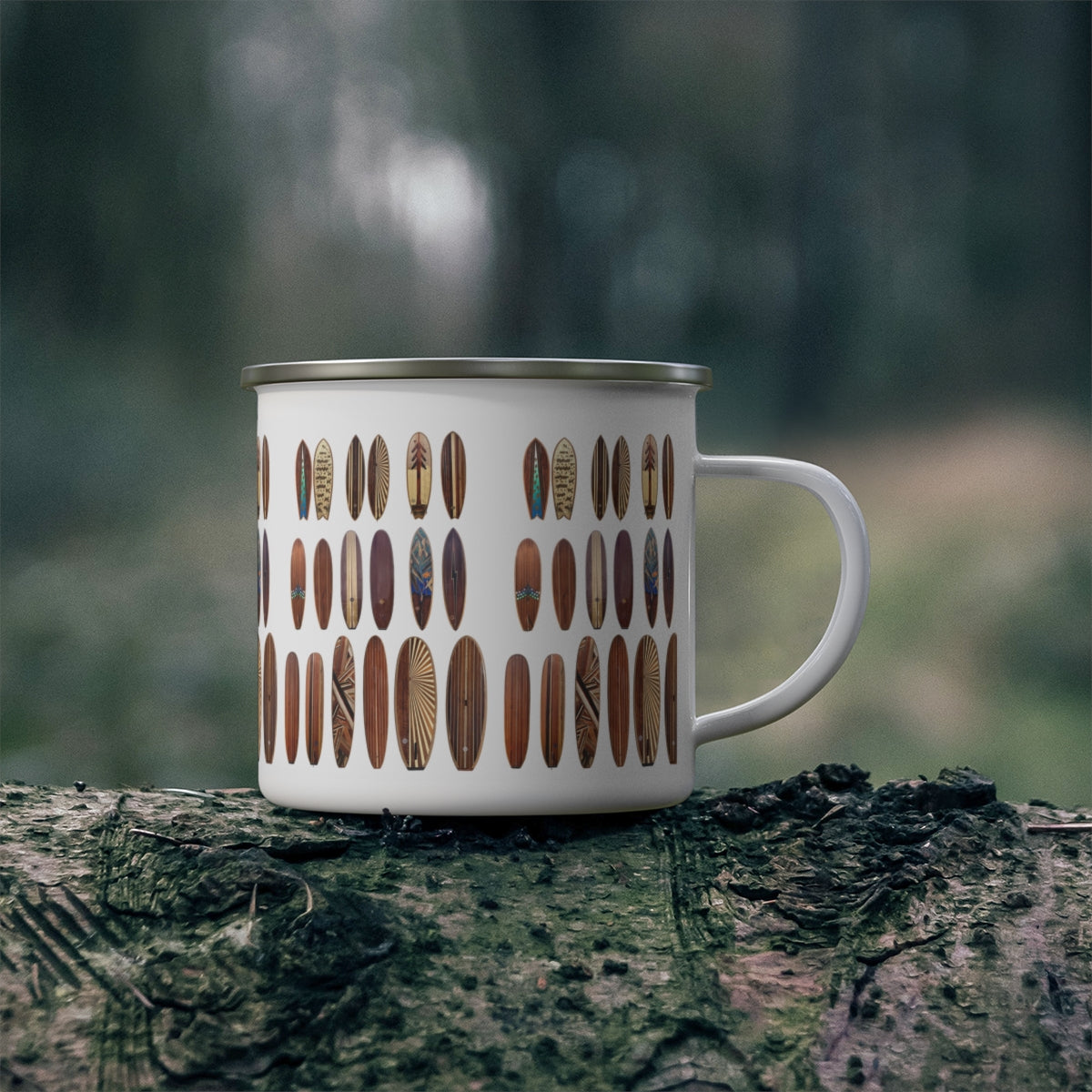 Ventana Wooden Surfboards Enamel Camping Mug (12oz Small)